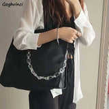 Women Chain Shoulder Bag Large Capacity Casual Tote