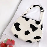 Women Cow Printed Shoulder Bag Large Capacity Crossbody Tote