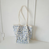 Floral Printed Large Capacity Shoulder Bag for Women