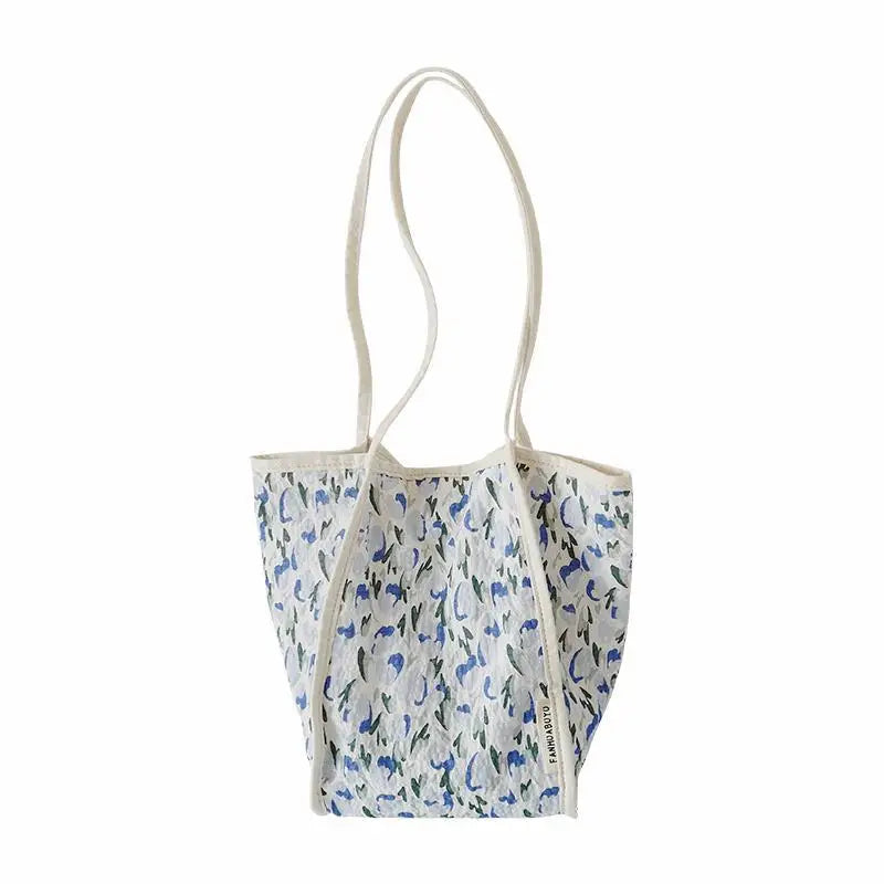 Floral Printed Large Capacity Shoulder Bag for Women