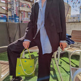 Green Vintage Handbags Floral Printed Zipper Totes Spring Ins
