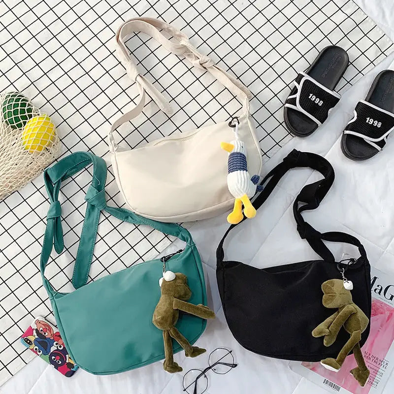 Shoulder Bags Women Japanese Style Harajuku Hip-pip Cross Body Canvas Bag