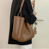 Brown Vintage Casual Totes Ladies Business Handbags