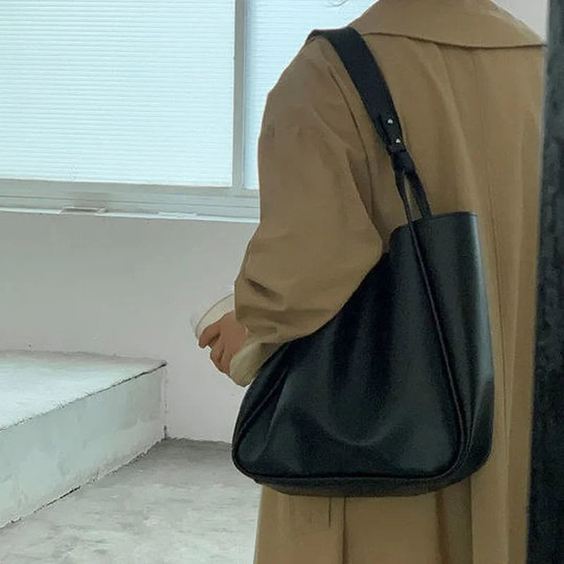 Brown Vintage Casual Totes Ladies Business Handbags