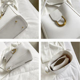 Large Capacity Shoulder Bag Women Cross-body Bucket Composite Handbag