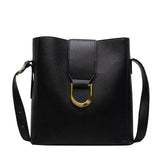 Large Capacity Shoulder Bag Women Cross-body Bucket Composite Handbag