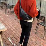 Women's PU Leather Shoulder Bag Cross-body Handbag