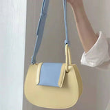 Shoulder Bags Women Patchwork Saddle Crossbody Bag New-arrival Ins