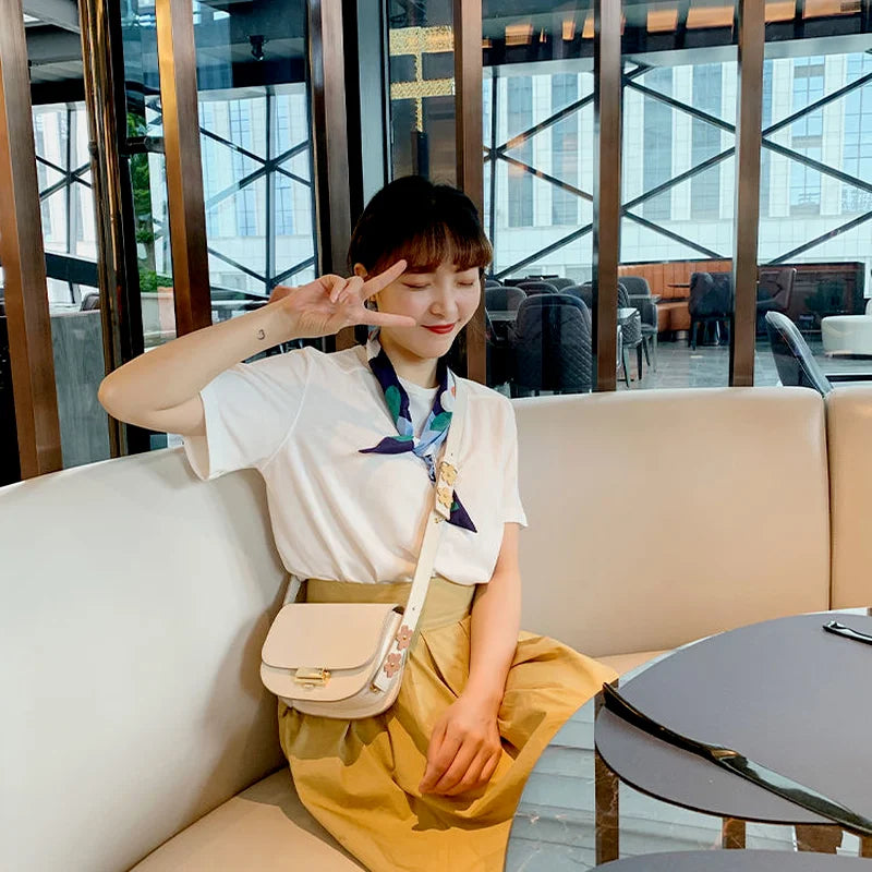 Shoulder Bags Women Classic Flap Retro Square-bag PU Leather