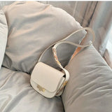 Shoulder Bags Women Classic Flap Retro Square-bag PU Leather