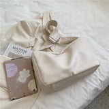 Shoulder Bag Women Solid Style PU Leather Soft Cross Body Office Lady Travel