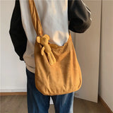 Large Capacity Shoulder Bag Vintage Style Crossbody Bag