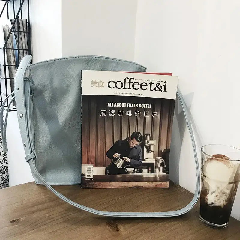 Shoulder Bags Women Solid PU Casual Large Capacity Handbags