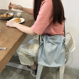 Shoulder Bags Women Solid PU Casual Large Capacity Handbags