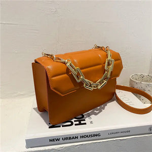 Shoulder Bags Women PU Leather Chain Crossbody Casual All-match Shopping