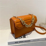 Shoulder Bags Women PU Leather Chain Crossbody Casual All-match Shopping
