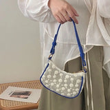 Shoulder Bags Women Transparent Zipper Underarm Floral Print All-match