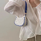Shoulder Bags Women Transparent Zipper Underarm Floral Print All-match