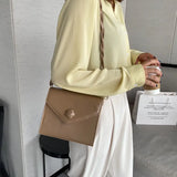 Vintage Flower Hasp Sweet PU Leather Shoulder Bag