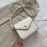 Vintage Flower Hasp Sweet PU Leather Shoulder Bag