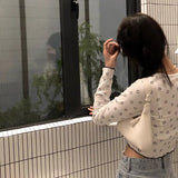 Women's PU Leather Shoulder Bag Vintage Solid Handbag