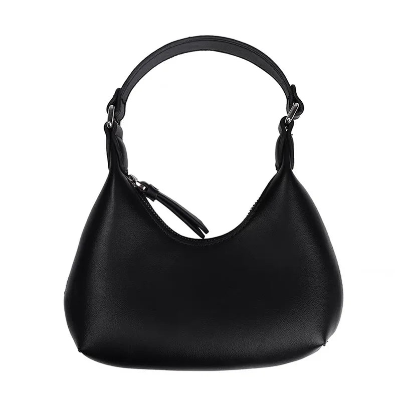 Women's PU Leather Shoulder Bag Vintage Solid Handbag