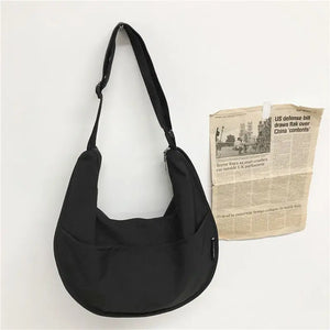 Large Capacity Crossbody Bag Students Bookbag Unisex Shoulder Bag