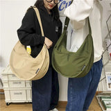 Large Capacity Crossbody Bag Students Bookbag Unisex Shoulder Bag