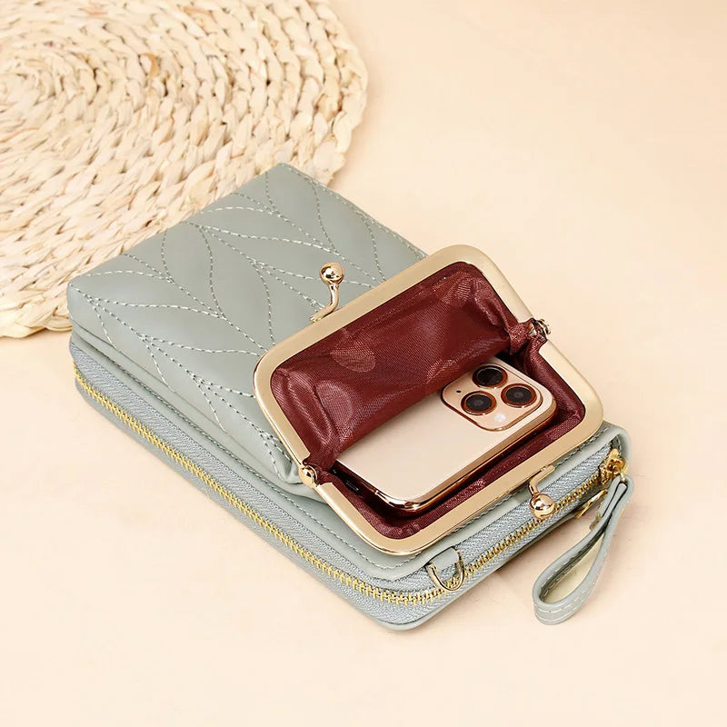 Shoulder Messenger Bag Crossbody Bags Phone Bag Women Wallets Mini PU Leather