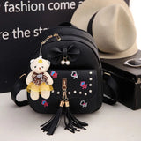 Shoulder Bag Girls School Backpack Tassel Mommy Bag