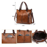 Women Shoulder Bag Crossbody Handbag Retro Large Capacity Bag