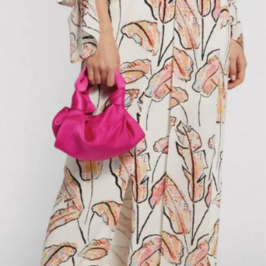 Silk Texture Shoulder Bag Satchel Handbag For Lady