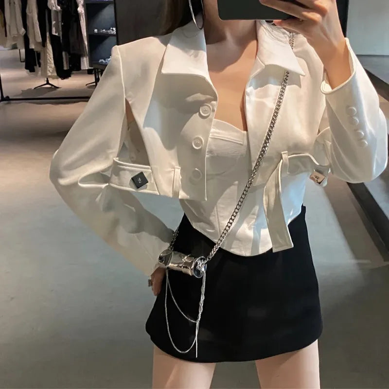 Silver Lipstick Bag, Mini Cylinder Shoulder Bag