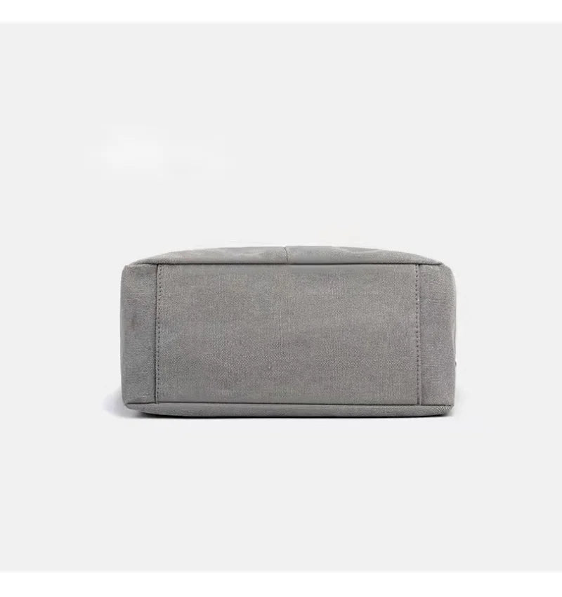 Casual Pleated Canvas Women's Messenger Bag