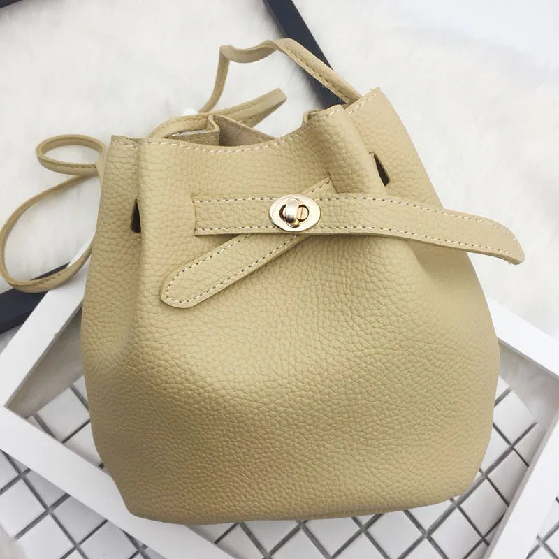 Broadband Lock Mini Bag Casual Solid Shoulder Bag Women Shopping Bags