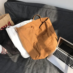 Canvas Shoulder Bag Large-capacity Shopping Tote Handbag