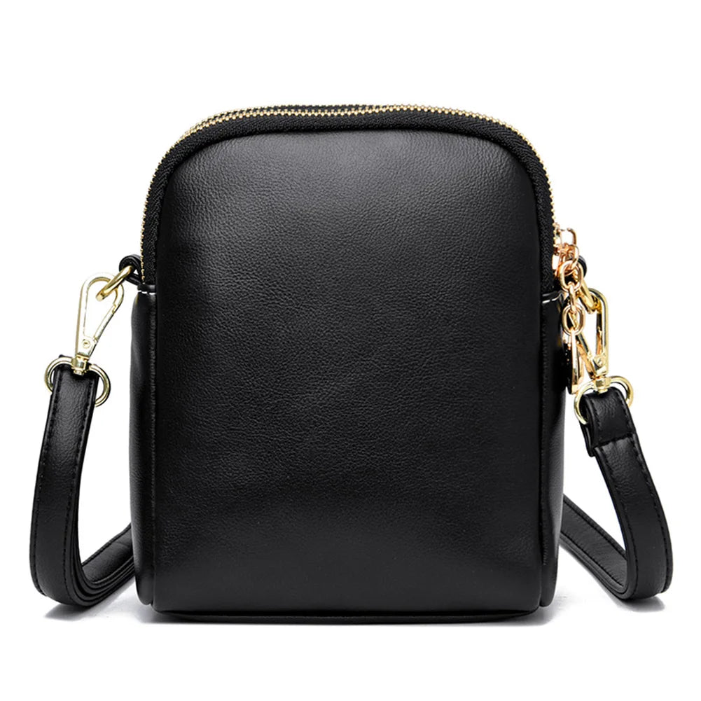 Casual Messenger Bag Quilted Rhombus Crossbody Small Portable Solid
