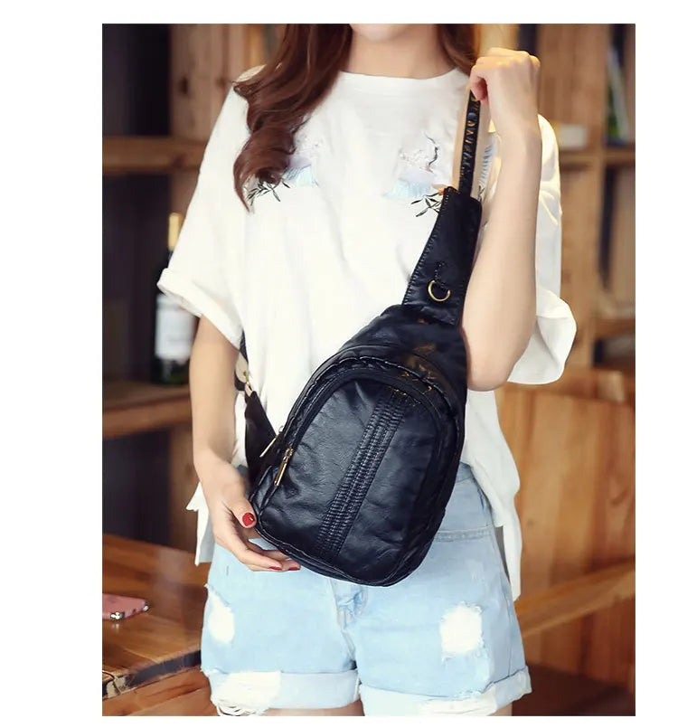 Casual Women Chest Pack Large Capacity Shoulder Bag
