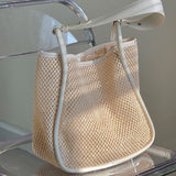 Large Capcity Rattan Shoulder Bag for Women