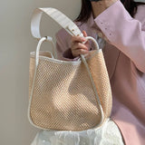 Large Capcity Rattan Shoulder Bag for Women