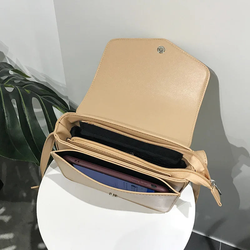 Vintage Pu Leather Small Shoulder Crossbody Bag Ladies Phone Satchels Female Pur