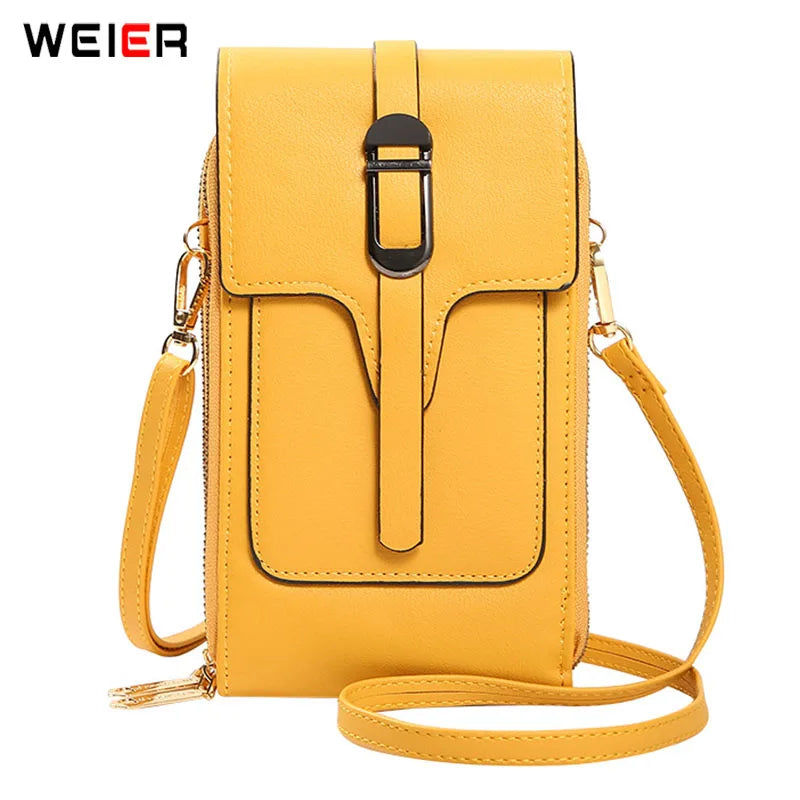 Women's PU Leather Shoulder Bag Crossbody Phone Bag