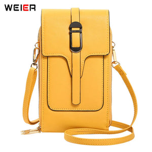 Women's PU Leather Shoulder Bag Crossbody Phone Bag