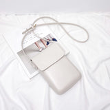 Solid Small Cellphone Crossbody Bag Casual Mini Shoulder Bag