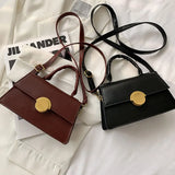 Soft Leather Crossbody Shoulder Bag Retro Small Purse