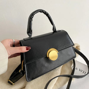 Soft Leather Crossbody Shoulder Bag Retro Small Purse