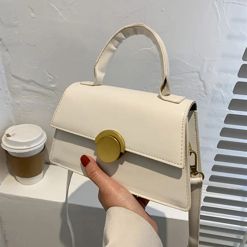 Soft Leather Crossbody Shoulder Bag Retro Small Purse