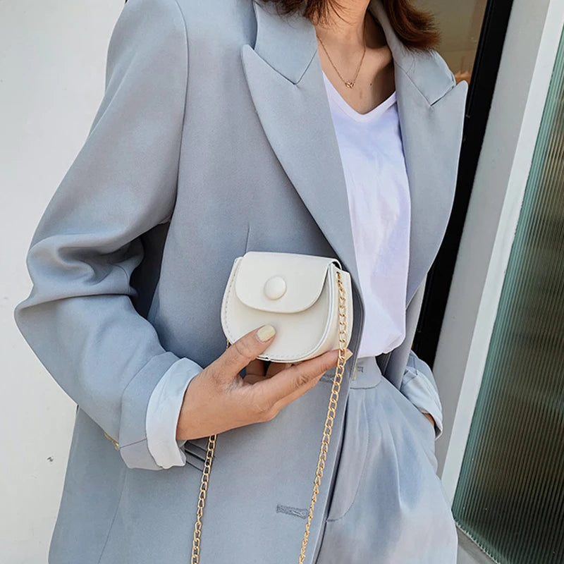 Mini Soft-Faced Crossbody Bag Chain Shoulder Bag