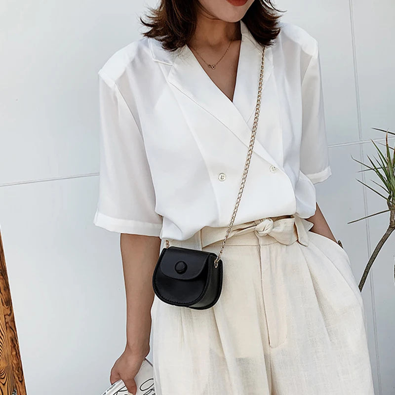 Mini Soft-Faced Crossbody Bag Chain Shoulder Bag