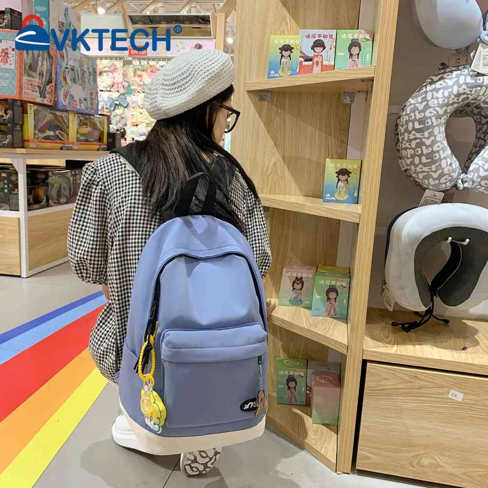 Nylon Backpack Large Capacity Casual Shoulder Bag